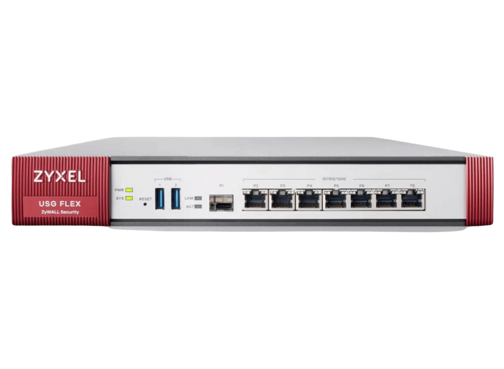 ZYXEL Network Security/Firewall Appliance - 6 Port - 10/100/1000Base-T - Gigabit Ethernet | USGFLEX200-EU0101F Network Firewall Zyxel