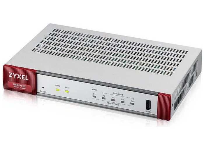 ZYXEL Network Security/Firewall Appliance - 5 Port - 10/100/1000Base-T - Gigabit Ethernet | USGFLEX50-EU0101F Network Firewall Zyxel