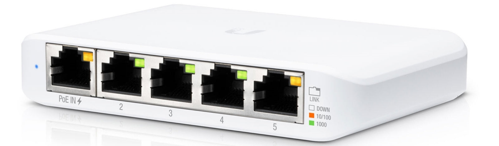 Ubiquiti Flex Mini Managed L2 Gigabit Ethernet (10/100/1000) Power Over Ethernet (PoE) White | USW-FLEX-MINI-UK Network Switch Ubiquiti