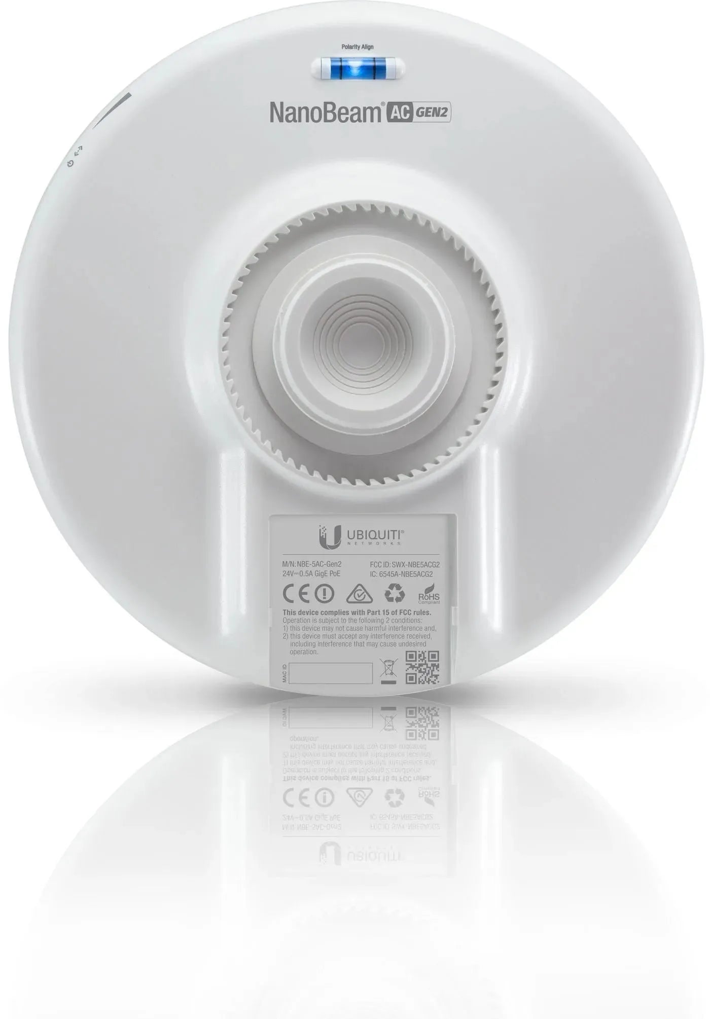 Ubiquiti NanoBeam 5AC Gen 2 High Performance airMAX Outdoor Wireless AC CPE Bridge - NBE-5AC-GEN2 Wireless Bridge Ubiquiti