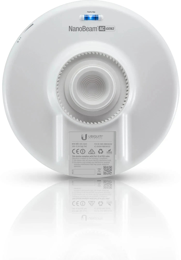 Ubiquiti NanoBeam 5AC Gen 2 High Performance airMAX Outdoor Wireless AC CPE Bridge - NBE-5AC-GEN2 Wireless Bridge Ubiquiti