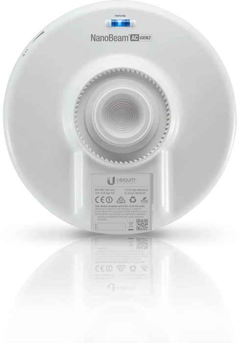 Ubiquiti NanoBeam 5AC Gen 2 High Performance airMAX Outdoor Wireless AC CPE Bridge - NBE-5AC-GEN2