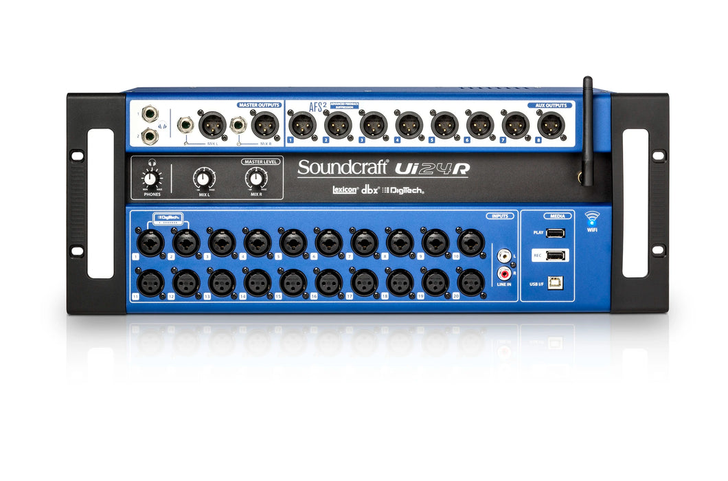 Soundcraft Ui24R 24-channel Digital Mixer/USB Multi-Track Recorder With Wireless Control Audio Mixer Soundcraft