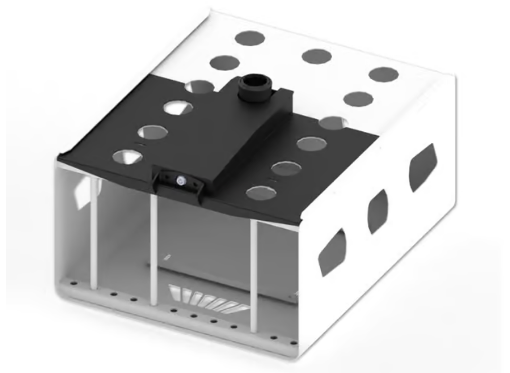 Unicol PGG 560 x 250 x 620mm Projector Guardbox - Black Projector Mount Unicol