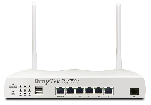 DrayTek Vigor 2866Vac VDSL VoIP WLAN Router - V2866VAC-K DrayTek Router DrayTek