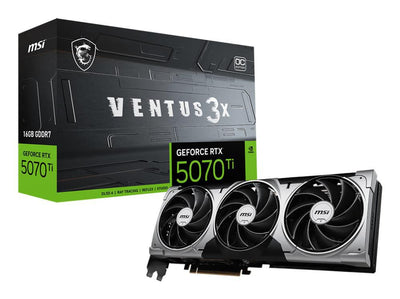 MSI GeForce RTX 5070 Ti VENTUS 16GB GDDR7 PCIe 5.0 Graphics Card | V531-092R
