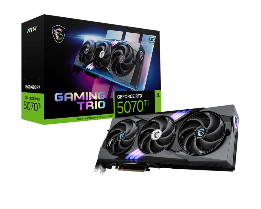 MSI GeForce RTX 5070 Ti Gaming Trio OC 16GB GDDR7 Graphics Card | V531-240R NVIDIA Graphics Card MSI