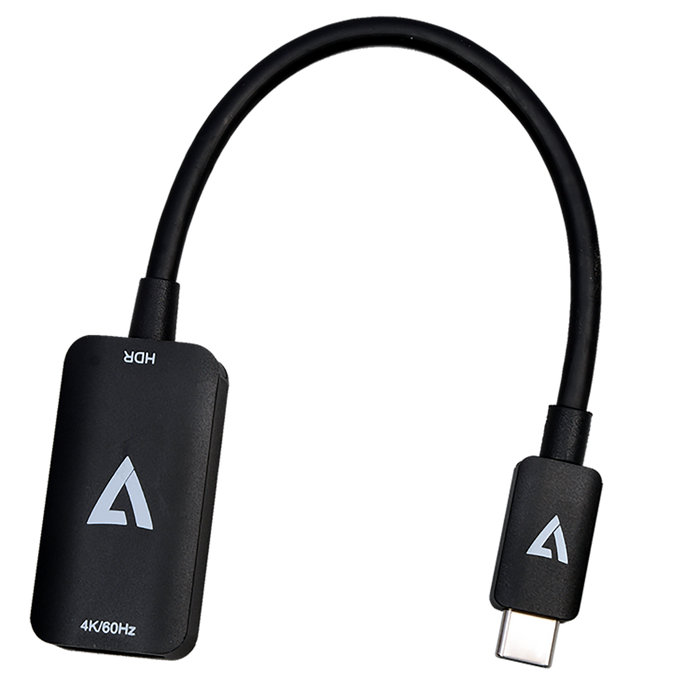 V7 USB-C Male to HDMI 2.0 Female 21.6 Gbps 4K UHD | V7USBCHDMI4K60HZ Adapter Cables V7