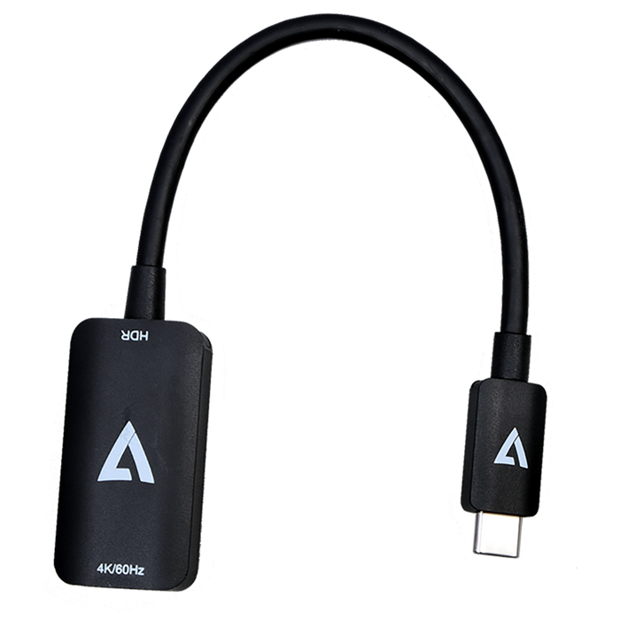 V7 USB-C Male to HDMI 2.0 Female 21.6 Gbps 4K UHD | V7USBCHDMI4K60HZ Adapter Cables V7
