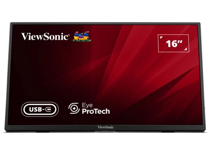 ViewSonic VA1650 16” 60Hz Full HD USB-C Lightweight Portable Monitor Portable Monitor ViewSonic