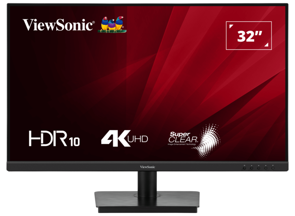 ViewSonic VA3208-4K-HD 32” 4K UHD Monitor with HDR 10 and Dual HDMI and DisplayPort Desktop Monitor ViewSonic