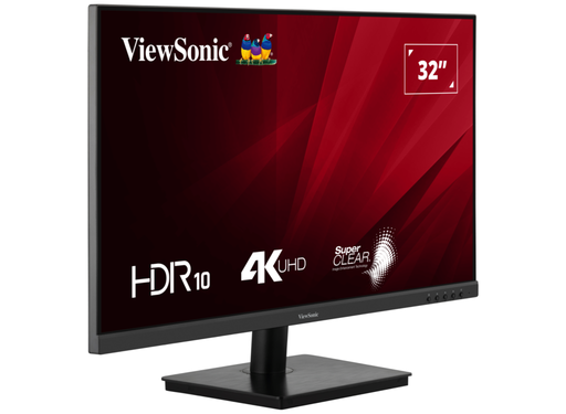 ViewSonic VA3208-4K-HD 32” 4K UHD Monitor with HDR 10 and Dual HDMI and DisplayPort Desktop Monitor ViewSonic