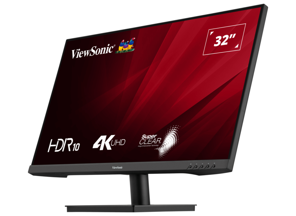 ViewSonic VA3208-4K-HD 32” 4K UHD Monitor with HDR 10 and Dual HDMI and DisplayPort Desktop Monitor ViewSonic