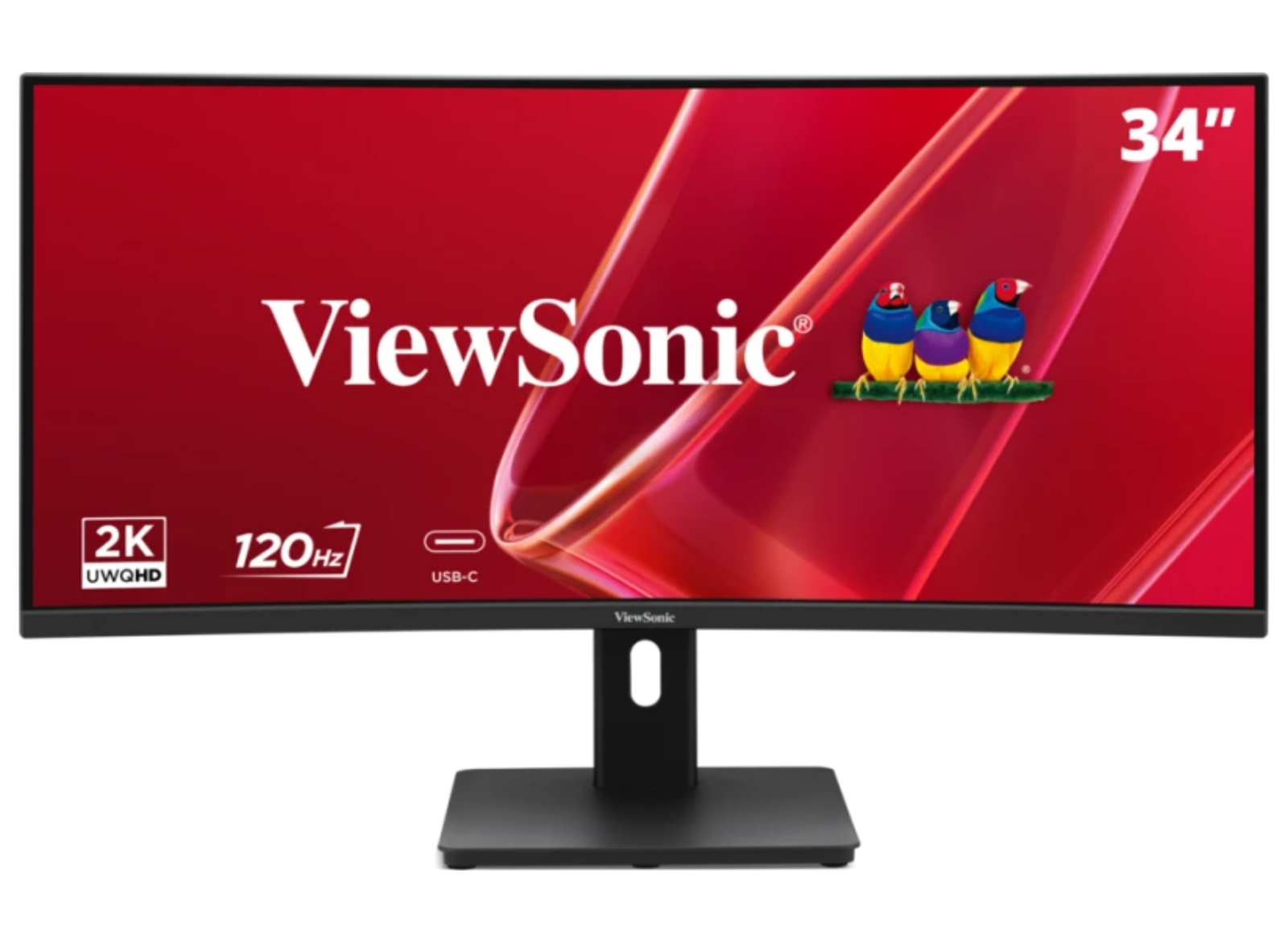 ViewSonic VA3420C-2 34” 120Hz UWQHD Curved Monitor with KVM Switch Desktop Monitor ViewSonic