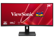 ViewSonic VA3420C-2 34” 120Hz UWQHD Curved Monitor with KVM Switch Desktop Monitor ViewSonic