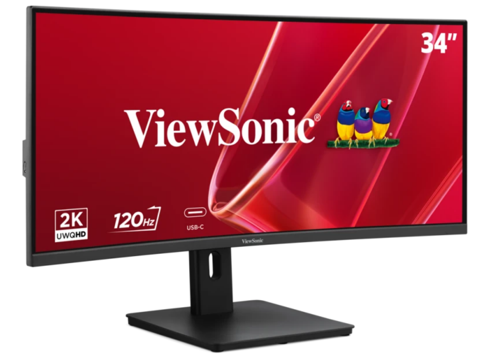 ViewSonic VA3420C-2 34” 120Hz UWQHD Curved Monitor with KVM Switch Desktop Monitor ViewSonic