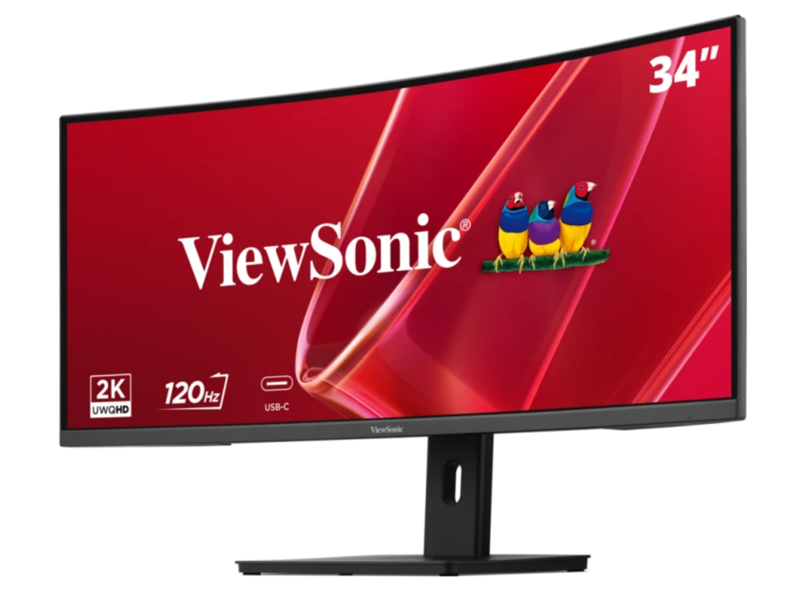 ViewSonic VA3420C-2 34” 120Hz UWQHD Curved Monitor with KVM Switch Desktop Monitor ViewSonic