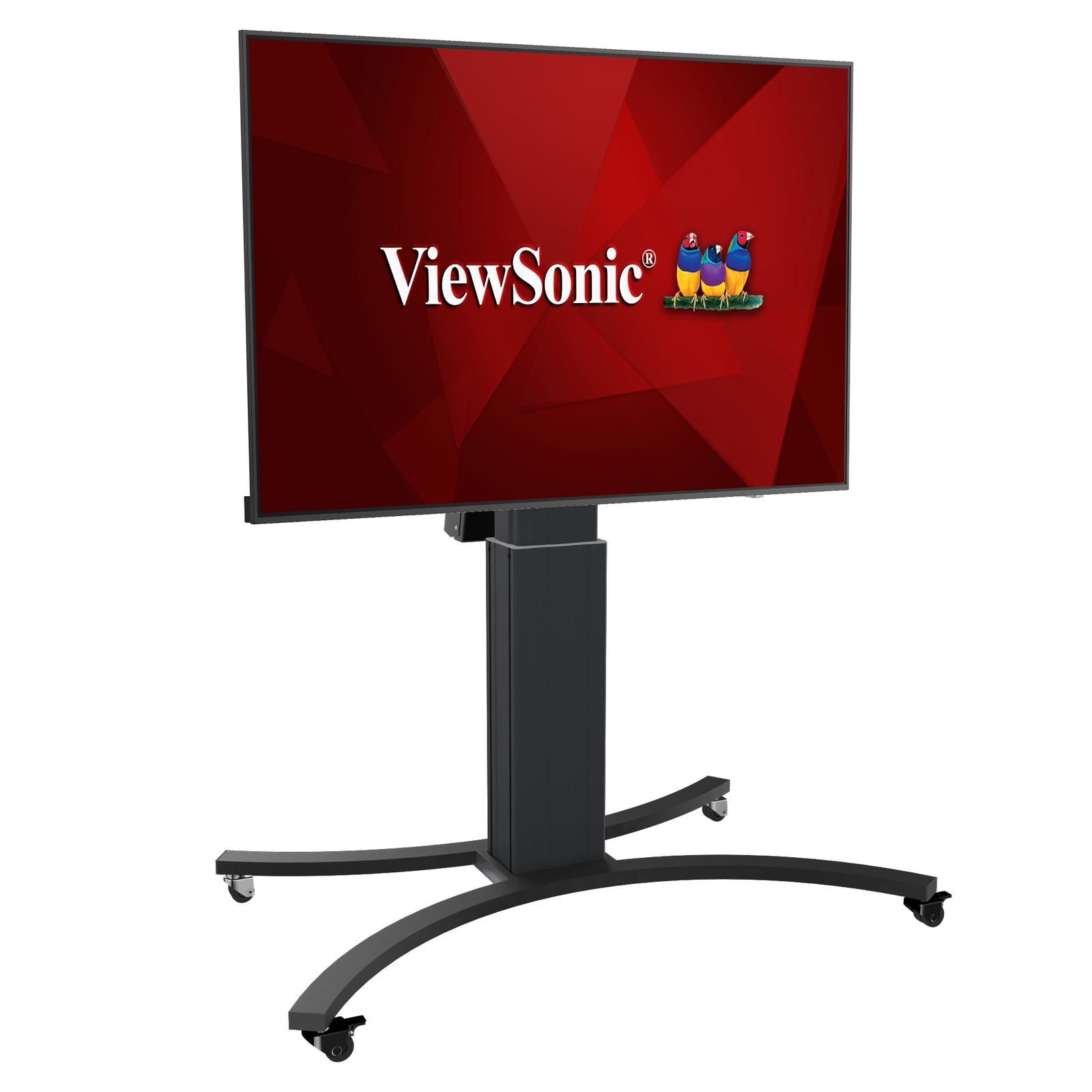 ViewSonic VB-CNM-003 Motorised Height Adjustable Tilt And Turn Trolley For 42"-86" Displays Motorised Trolley ViewSonic