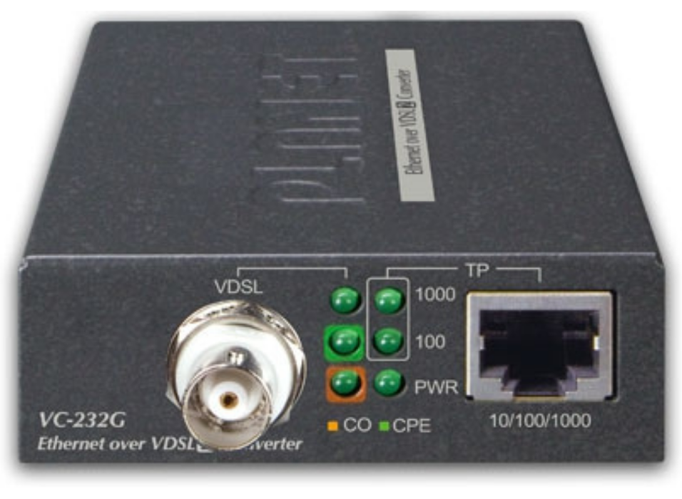 Planet 1-Port 10/100/1000T Ethernet over Coaxial Converter | VC-232G