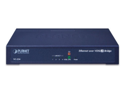 Planet 4-Port Ethernet over VDSL2 Bridge (Profile 30a) | VC-234 Planet Bridges & Repeaters Planet