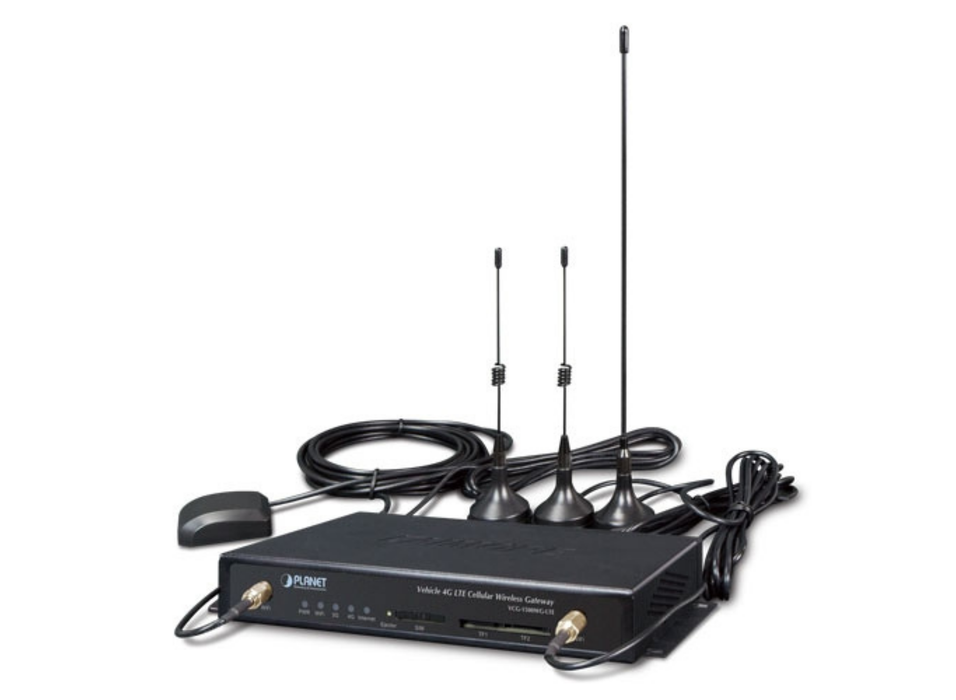 Planet Vehicle 4G LTE Cellular Wireless Gateway with 5-Port 10/100TX | VCG-1500WG-LTE-EU Gateways/Controllers Planet