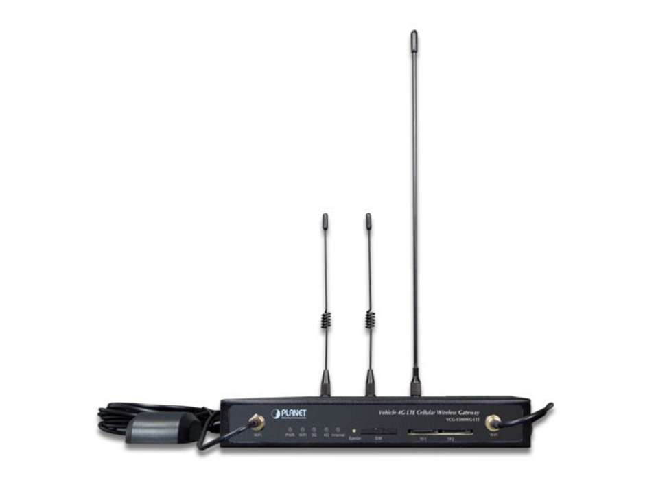Planet Vehicle 4G LTE Cellular Wireless Gateway with 5-Port 10/100TX | VCG-1500WG-LTE-EU Gateways/Controllers Planet