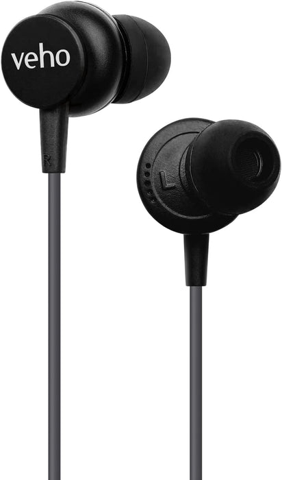 Veho Z-3 In-Ear Stereo Headphones with Built-in Microphone and Remote Control – Grey | VEP-103-Z3-G