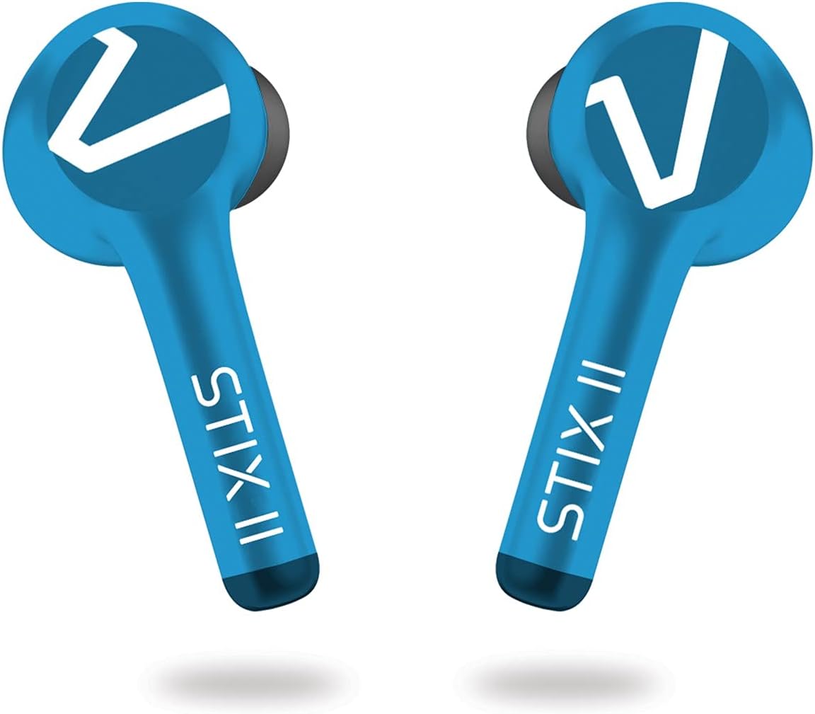 Veho STIX II True Wireless Earphones – Aqua Blue | VEP-211-STIX2-A Headset Veho