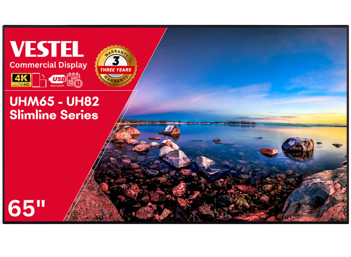 Vestel UHM65 - 65" 4K Large Format Professional Digital Signage Display Digital Signage Display Vestel