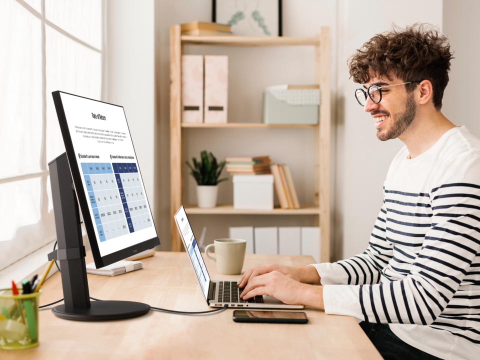 ViewSonic VG2709U-2K 27” QHD 100Hz USB-C Docking Monitor with Dual Speakers and Daisy Chain Desktop Monitor ViewSonic