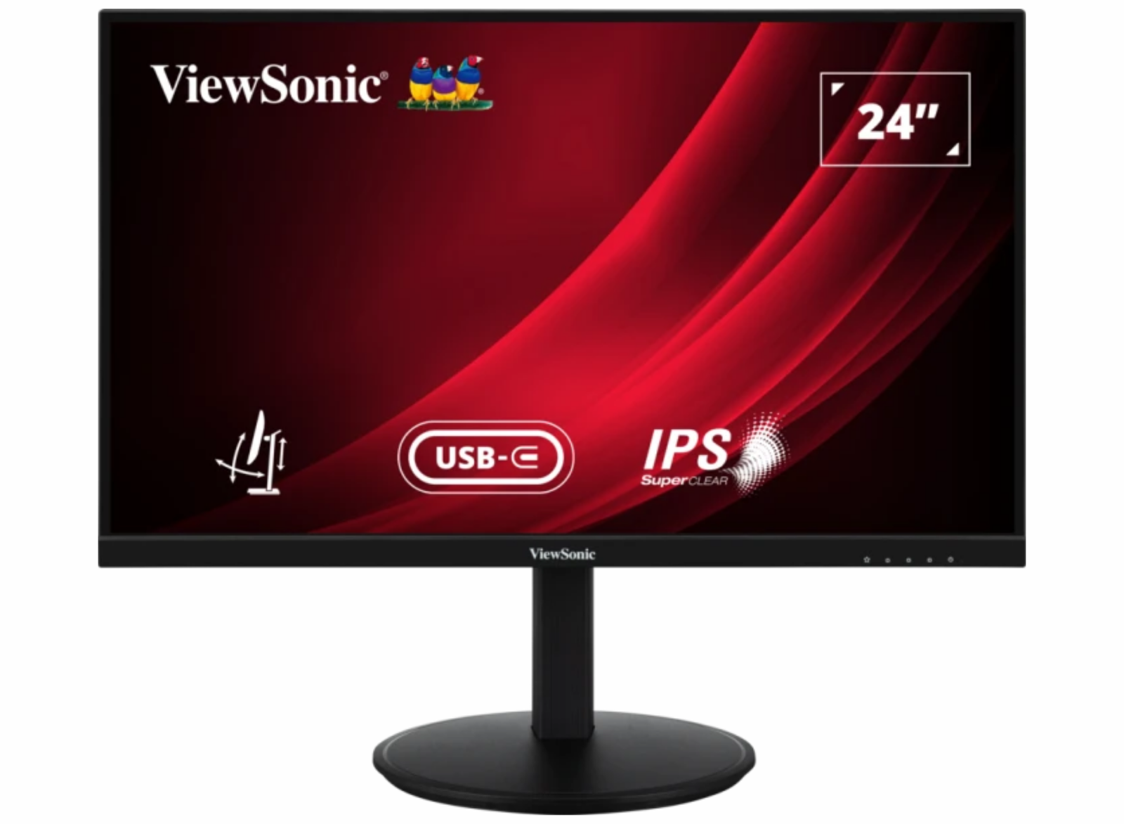 ViewSonic VG2409-MHDU-2 24” 100Hz 4ms Full HD Ergonomic IPS Monitor with USB-C Hub Desktop Monitor ViewSonic
