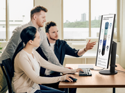 ViewSonic VG2409U-2 24” Full HD Ergonomic Docking Monitor with USB-C Hub Desktop Monitor ViewSonic
