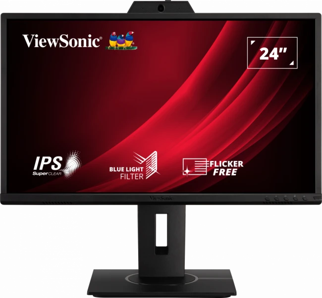 ViewSonic VG2440V 24” IPS Full HD Video Conferencing Monitor Desktop Monitor ViewSonic