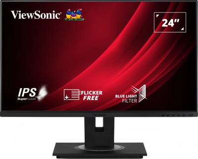 ViewSonic VG2448A-2 24" SuperClear® IPS Frameless Monitor with Advanced Ergonomics ViewSonic Computer Monitors ViewSonic