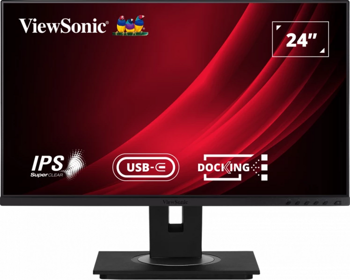 ViewSonic VG2456 24” Docking Monitor featuring USB Type-C and Ethernet Desktop Monitor ViewSonic