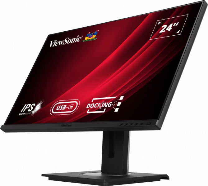 ViewSonic VG2456 24” Docking Monitor featuring USB Type-C and Ethernet Desktop Monitor ViewSonic