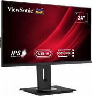 ViewSonic VG2456 24” Docking Monitor featuring USB Type-C and Ethernet Desktop Monitor ViewSonic
