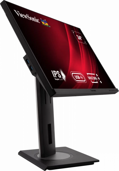 ViewSonic VG2456 24” Docking Monitor featuring USB Type-C and Ethernet Desktop Monitor ViewSonic