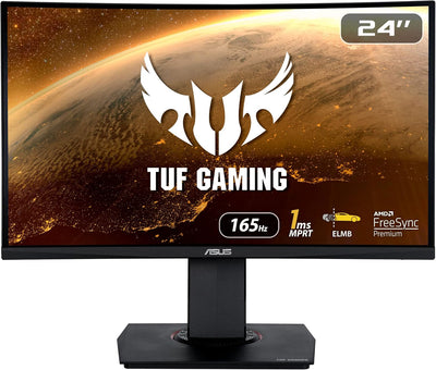 Asus 23.6" TUF Gaming 165Hz FHD FreeSync Premium Curved Monitor | VG24VQR Gaming Monitor Asus