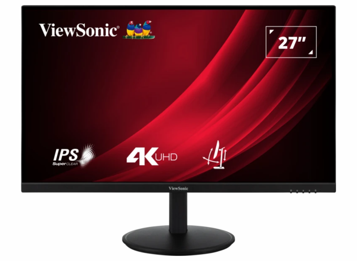 ViewSonic VG2708-4K 27” 60Hz 4ms 4K Ultra HD Ergonomic Monitor with HDR 10 Desktop Monitor ViewSonic