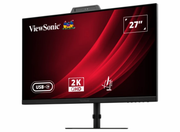ViewSonic VG2741V-2K 27” 120Hz 4ms QHD USB-C Video Conferencing Monitor with Webcam Desktop Monitor ViewSonic