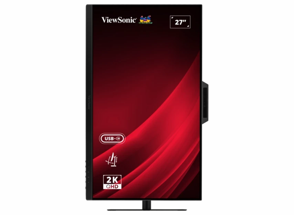 ViewSonic VG2741V-2K 27” 120Hz 4ms QHD USB-C Video Conferencing Monitor with Webcam Desktop Monitor ViewSonic