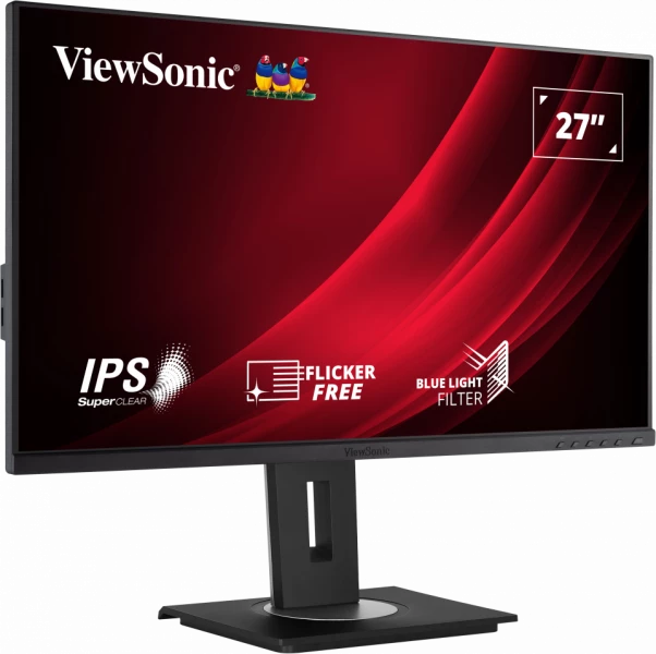 ViewSonic VG2748A-2 27" SuperClear® IPS Frameless Monitor with Advanced Ergonomics Desktop Monitor ViewSonic