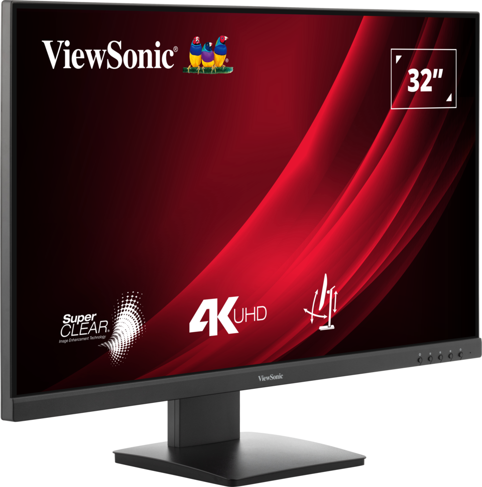 ViewSonic VG3208-4K 32” 4K UHD Monitor with HDR 10 and Dual HDMI and DisplayPort Desktop Monitor ViewSonic