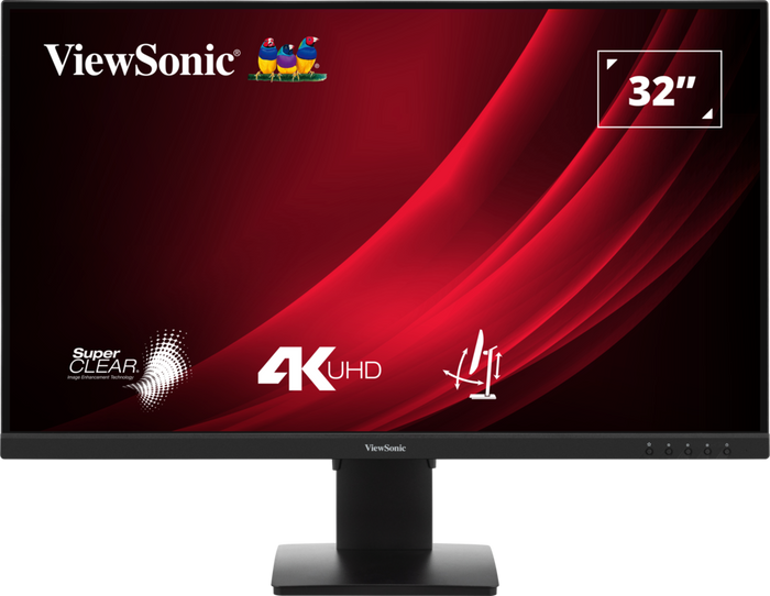 ViewSonic VG3208-4K 32” 4K UHD Monitor with HDR 10 and Dual HDMI and DisplayPort Desktop Monitor ViewSonic
