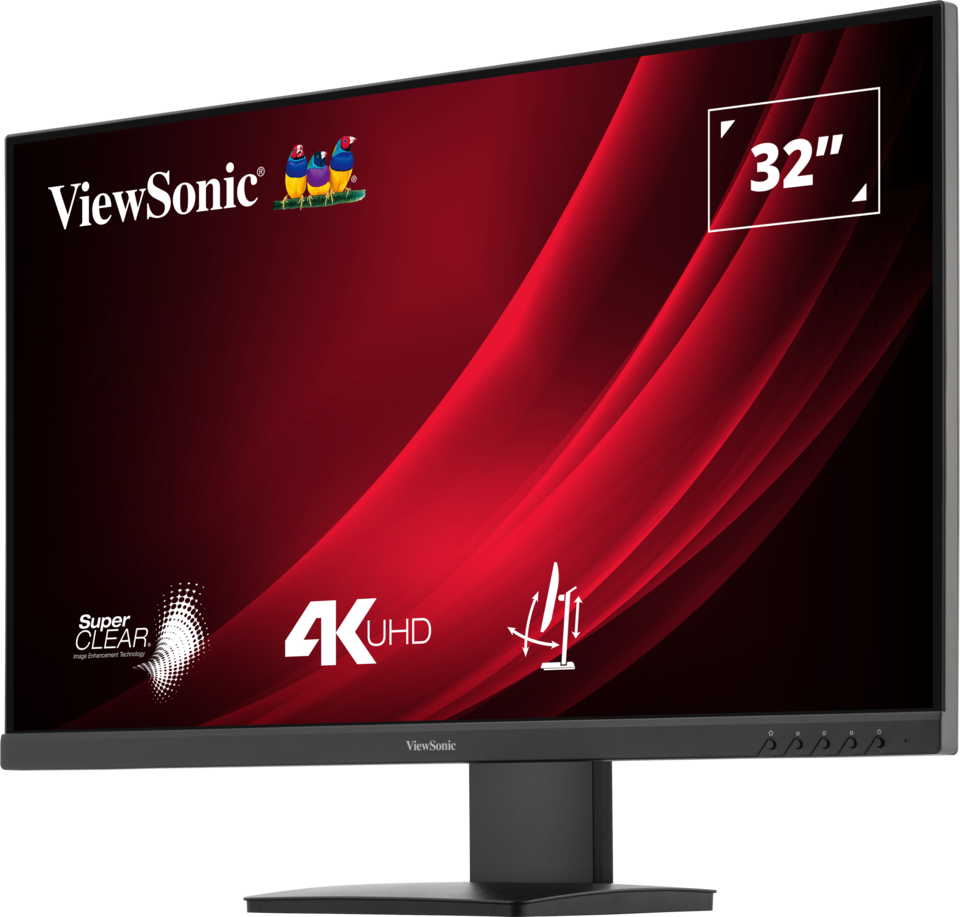 ViewSonic VG3208-4K 32” 4K UHD Monitor with HDR 10 and Dual HDMI and DisplayPort Desktop Monitor ViewSonic