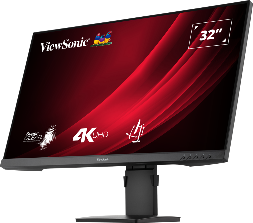 ViewSonic VG3208-4K 32” 4K UHD Monitor with HDR 10 and Dual HDMI and DisplayPort Desktop Monitor ViewSonic