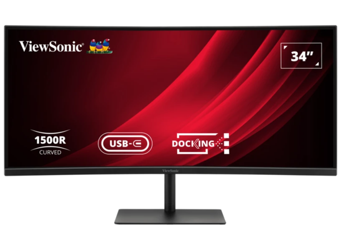 ViewSonic VG3419C-2 34” 120Hz UWQHD Curved Docking Monitor with KVM Switch Desktop Monitor ViewSonic