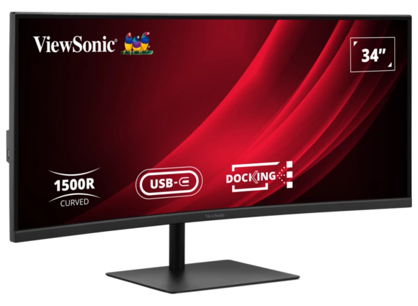 ViewSonic VG3419C-2 34” 120Hz UWQHD Curved Docking Monitor with KVM Switch Desktop Monitor ViewSonic