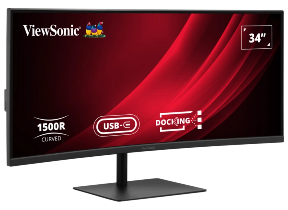 ViewSonic VG3419C-2 34” 120Hz UWQHD Curved Docking Monitor with KVM Switch Desktop Monitor ViewSonic